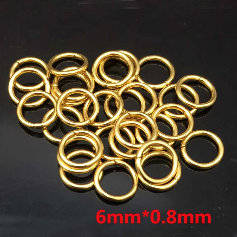 100pcs High Quality Gold Tone Stainless Steel Jump Rings for Jewelry Making  Supplies Findings and Necklace Earring Repairs 5mm