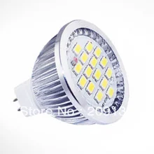 7W MR16 LED Spotlight Bulbs wide degree SMD 5630 15leds CE & RoHS 2 Years Warranty