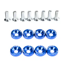 JDM Nuts Bolts Auto Repacking Front Rear Bumper Water Tank Car Decoration Frame Washer Screw Bonnet Aluminum Gasket CY221-CN