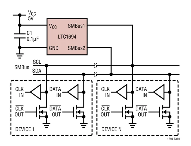 LTC1694 1CS5 1IS5 SMBus/I2C ускоритель|accelerator|smbus |