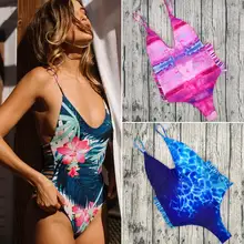 M& M, сдельный купальник,, сексуальный купальник для женщин, бандаж, с вырезами, летний пляжный костюм, женский, с принтом, монокини, купальники для женщин