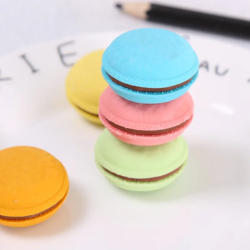 Coloffice 5 шт./компл. Macarons красочные милый ластик школьные принадлежности поощрение детей канцелярские детский сад призы подарки