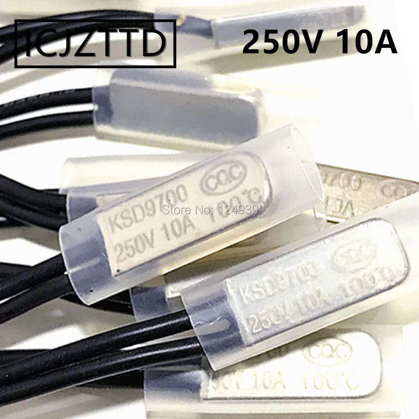 Металлический Термостат KSD9700 10 А 250 В 40 ~ 150 градусов|Выключатели| |