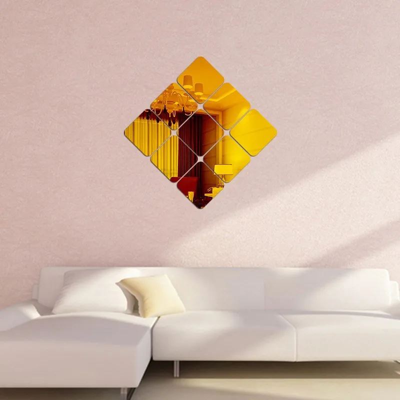 6 piezas de auto-Adhesivo de pared espejo de la pared de metiendo Plaza Arcley espejos de baño sala de estar Espejos decorativos para Diy Decoración de casa 6 piezas de auto-Adhesivo de pared espejo de la pared de metiendo Plaza Arcley espejos de baño sala de estar Espejos decorativos para Diy Decoración de casa