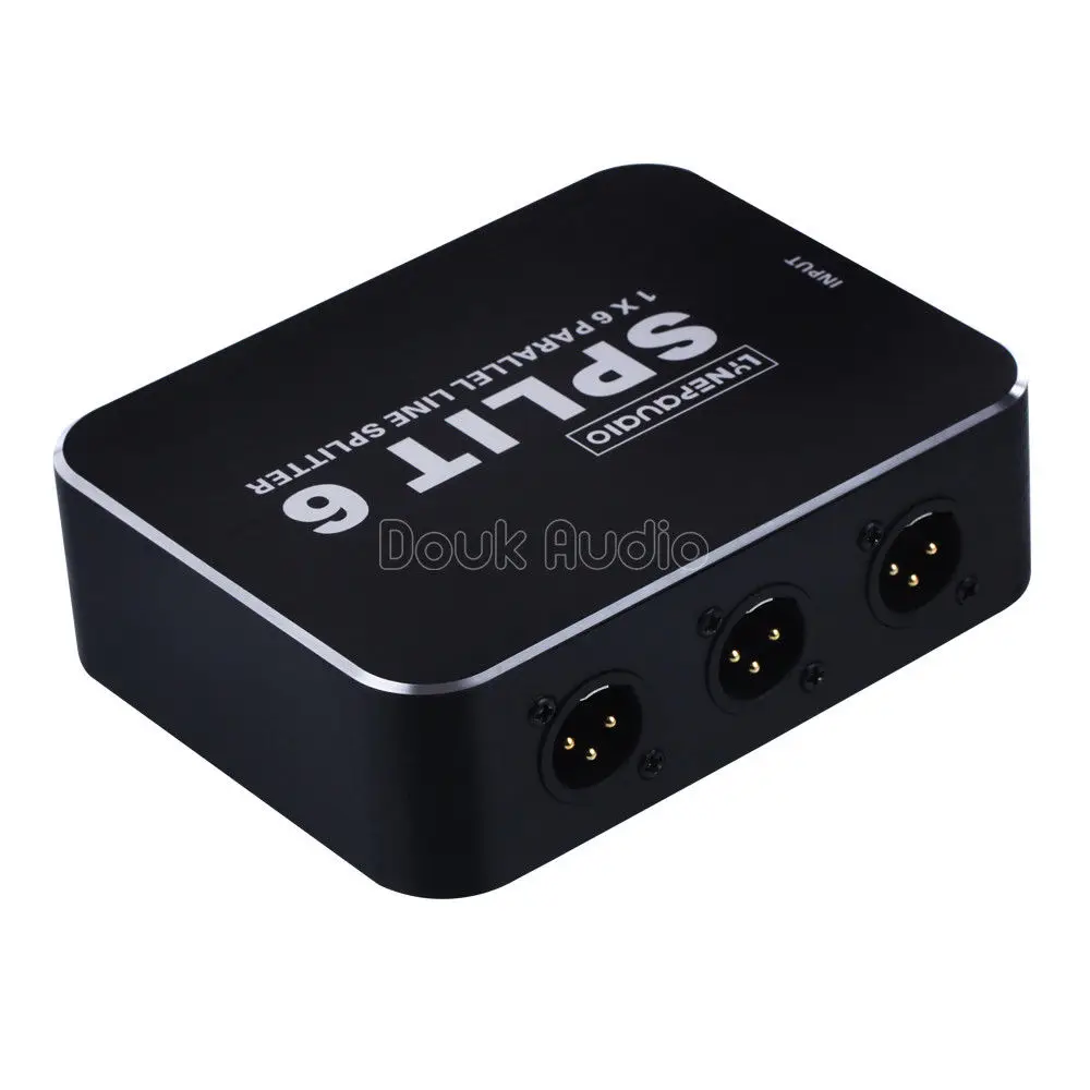 US $55.99 1 In 6 Out XLR Horizontal Parallel Distributor Audio SplitterSwitcher Allocator