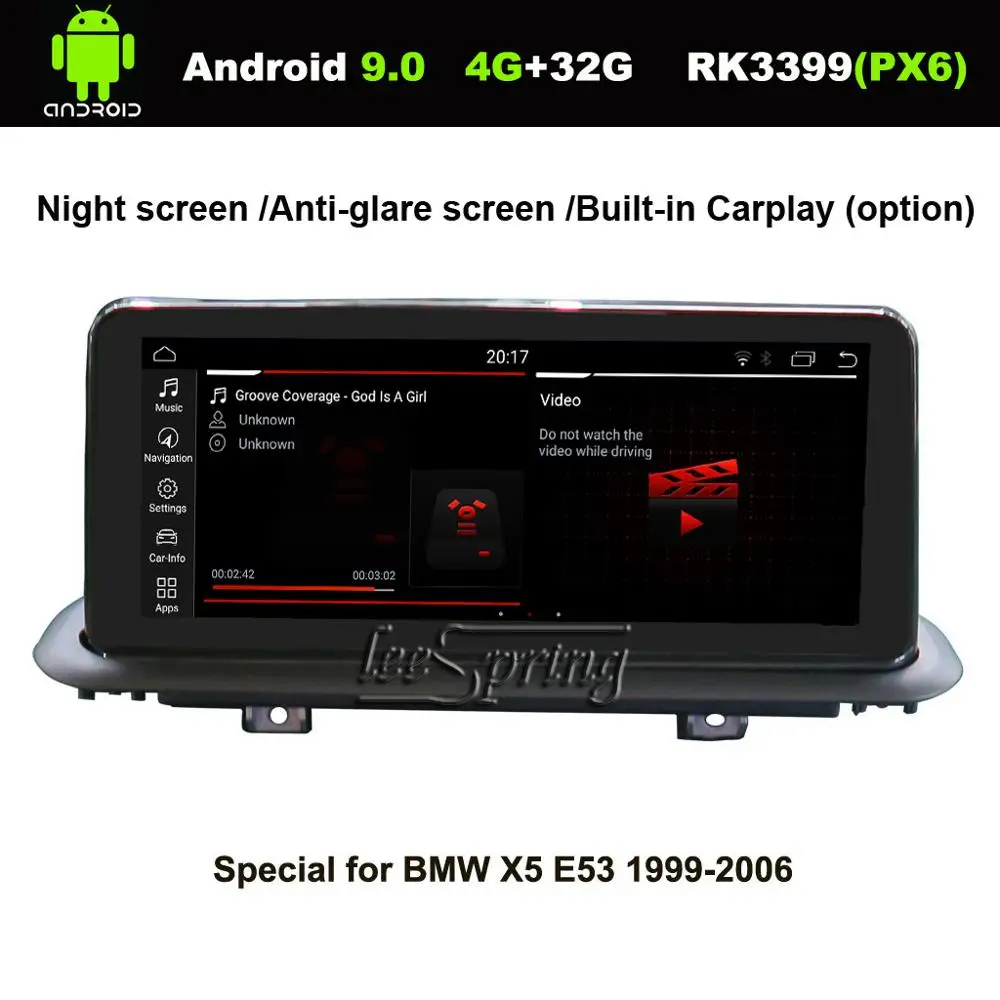 

10.25 inch IPS Screen Android 8.1 Car GPS Navigation for BMW X5 E53 1999-2006 Car Multimedia Player