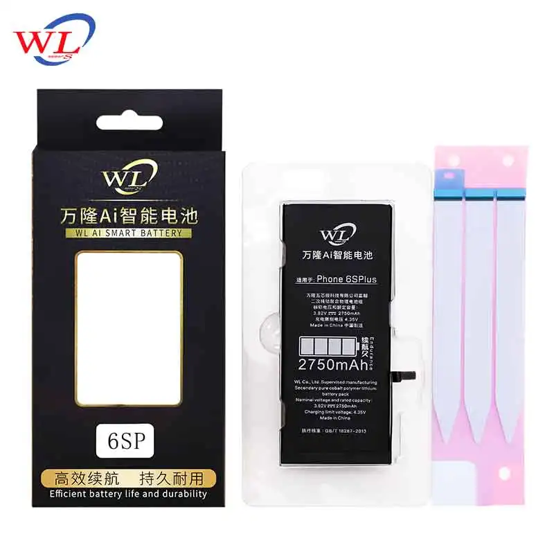 

Factory Store WL 2019 New Arrival 2750mAh For Apple iPhone 6S Plus Battery Iphone 6S Plus Cellphone with Sticker