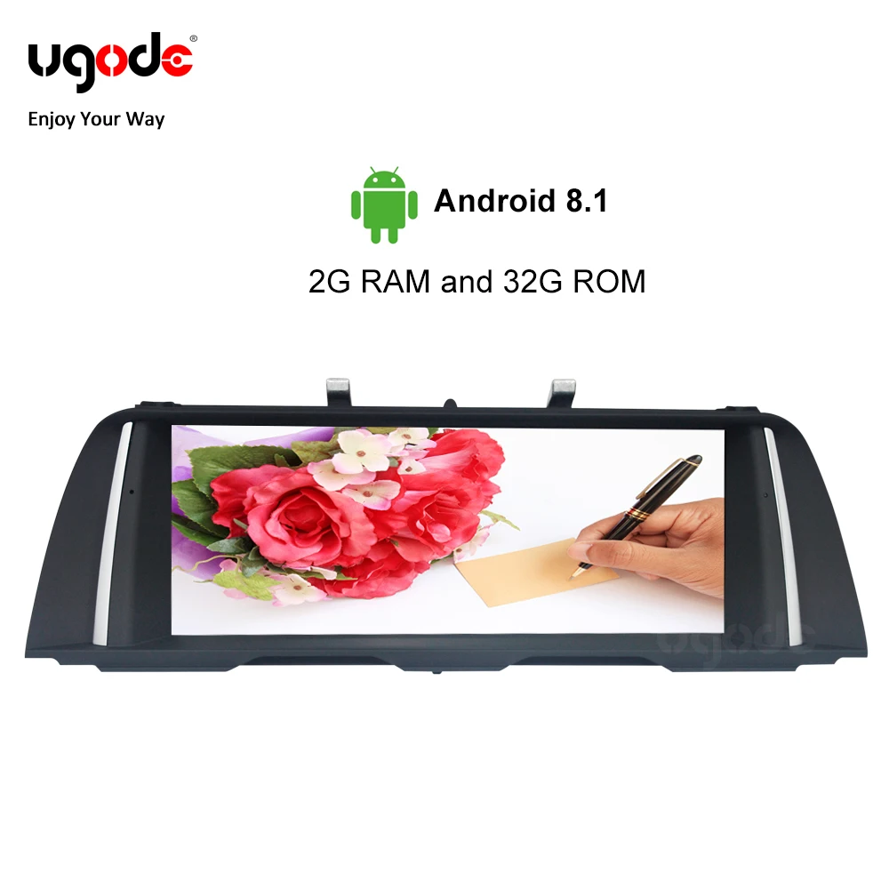 Ugode Android 9 0 IPS LCD 10 25 дюймов PX6 для BMW 5 серии F10 F11 Автомобильный мультимедийный GPS