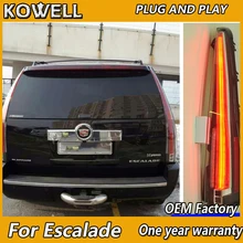 KOWELL стайлинга автомобилей Хвост светильник для Cadillac Escalade 2008 2009 2012 2013 светодиодный задний фонарь DRL светодиодный светильник бар