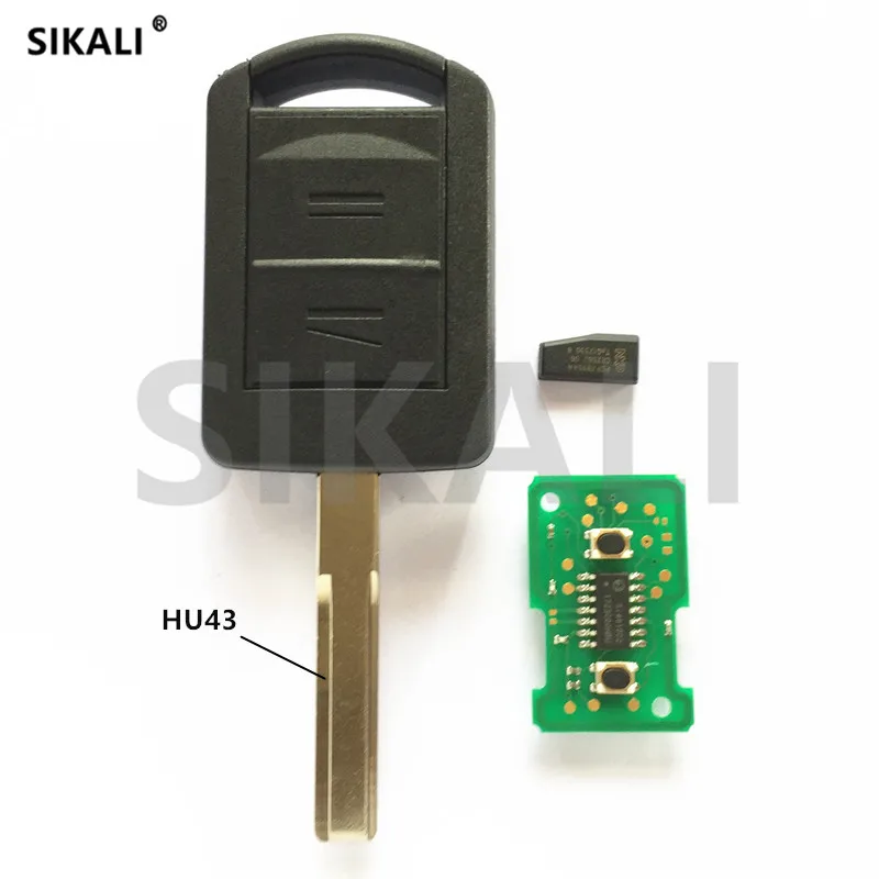 2BT Car Remote Key for 5WK48668 for AGILA MERIVA ASTRA CORSA C COMBO VAN TIGRA VECTRA 433.9MHz with ID40 Chip for Opel