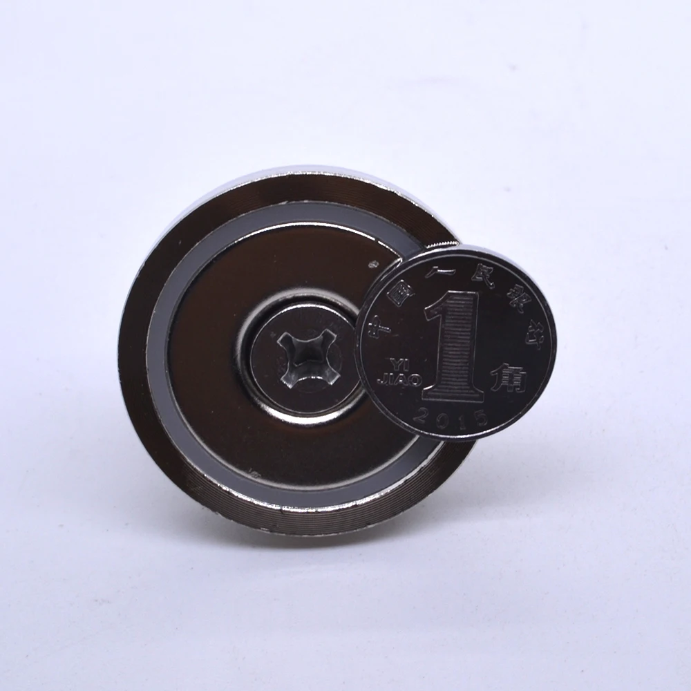 1 шт. D36mm Супер мощное отверстие круговое кольцо спасательные магниты постоянный Неодимовый Крюк магнит deap море спасательное оборудование