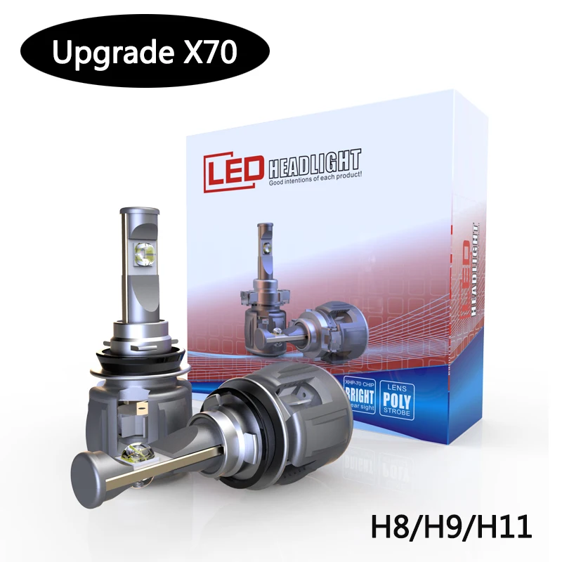1 Набор 15600lm 120w X70 XHP70 США импорт LED D1S D2S D3S D4S светодиодные фары автомобилей с белым
