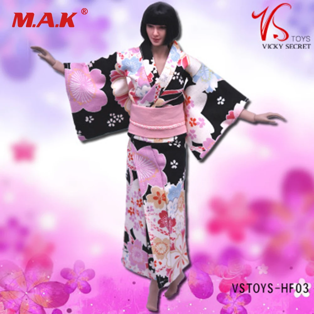 1/6 Scale Female Clothing Japanese Kimono Bathrobe Series Sets For PH