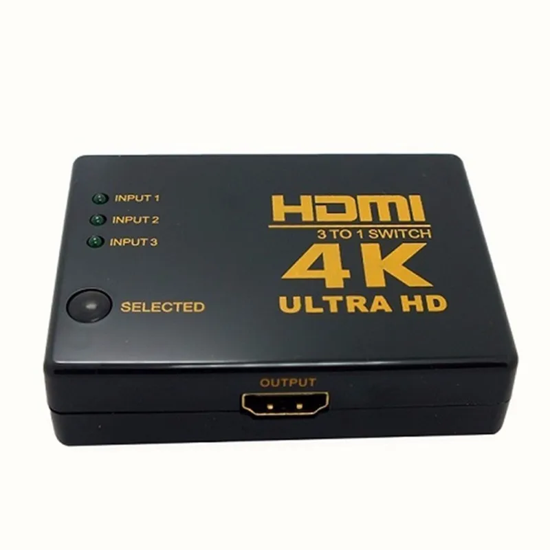 3 порта 4 к* 2 к HDMI переключатель Ultra HD HDMI сплиттер ИК пульт дистанционного управления для DVD HDTV Xbox PS3 PS4 Проектор Монитор