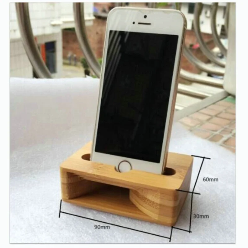 wooden acoustic iphone speaker