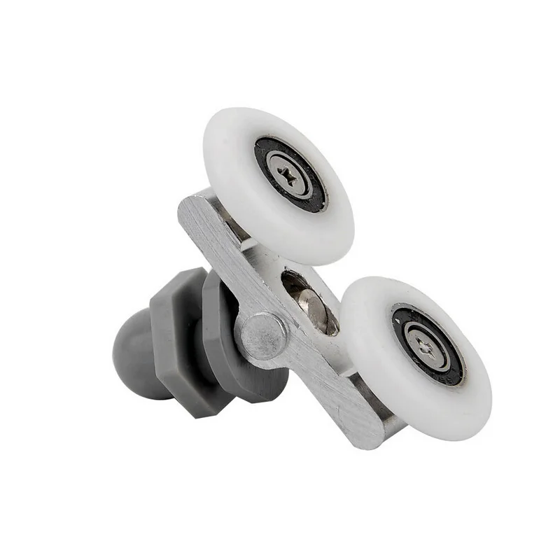 

19/23/25/27mm bearing diameters double gray sliding Pulley/Rollers/Runners/Wheels for shower box accessories