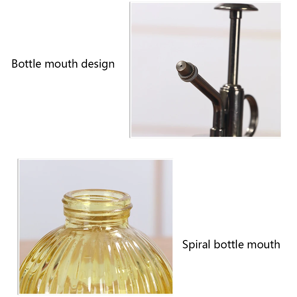 330ml Plant Flower Glass Watering Pot Spray Bottle Garden Mister Sprayer Hairdressing Watering Pot Practical Garden Tool