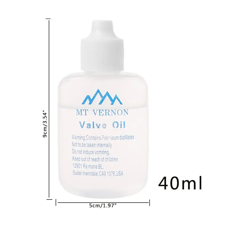 Brass instrument parts 40ml Valve Oil Smooth Switch Saxophone Trumpet Clarinet Flute Lubricating Liquid