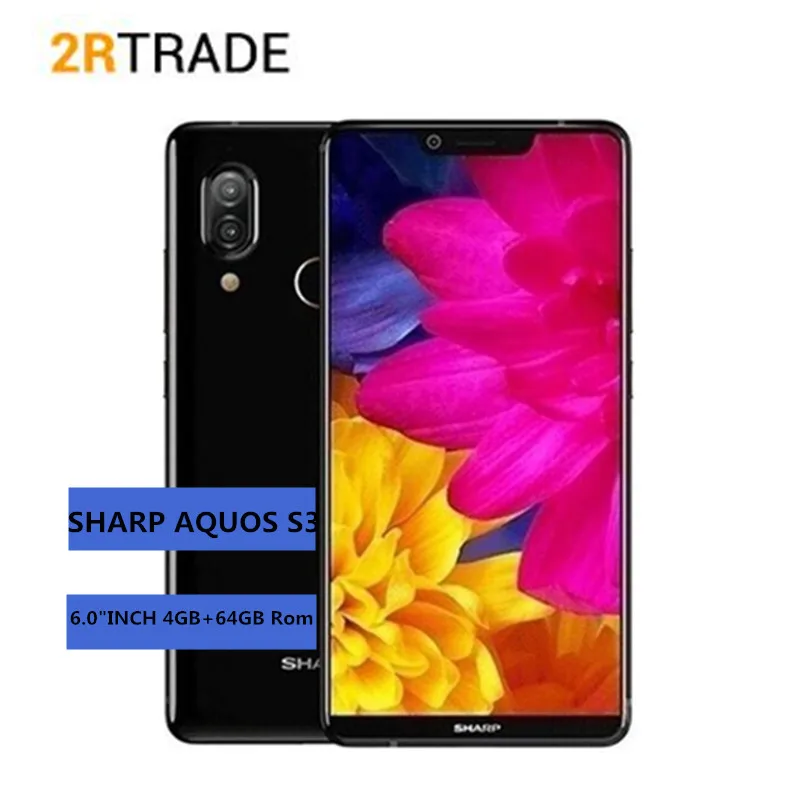 Global Original SHARP S3 SHARP AQUOS S3 Smartphone 4GB+64GB 6.0'' FHD+Snapdragon630 Octa Core Android 8.0 Global Original SHARP S3 SHARP AQUOS S3 Smartphone 4GB+64GB 6.0'' FHD+Snapdragon630 Octa Core Android 8.0