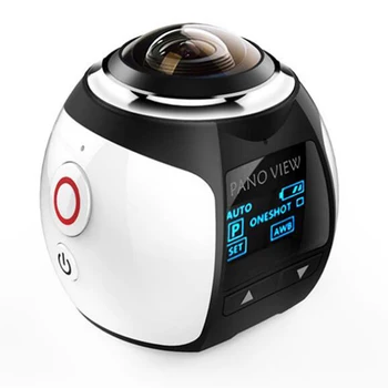 Lente de ojo de pez gran angular multicolor, cámara WIFI con LTPS LCD y Max 720P @ 120fps e IPX8 para buceo subacuático a 30M, vista gratuita por aplicación