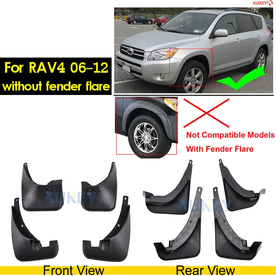 Автомобильные Брызговики для Toyota C-HR CHR RAV4 Highlander Venza Sienna Verso Alphard передние и задние брызговики Брызговики - Цвет: RAV4 no FLARE