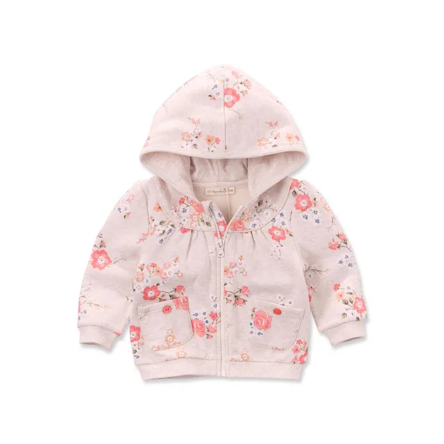 100Cotton 2017Spring Autumn infant toddler baby girl casual sweatshirt hoodies jacket fleece
