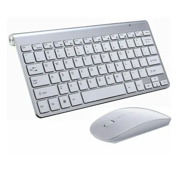 

Wireless Keyboard and Mouse set Slim Wireless Keyboard + Wireless Mini Optical Mouse + Tiny USB Receiver For Latptop 3B08