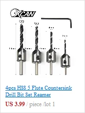 XCAN 1 шт. 6-35 мм шестигранный хвостовик с титановым покрытием прямой слот 13 шаг высокоскоростная стальная Дырокол Набор P6M5 шаг сверла