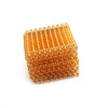 Baby Beads Math Toy 9Pcs Squares for Hundred 100 Golden Beads Montessori Materials Toys for Children Preschool Learning Students 2