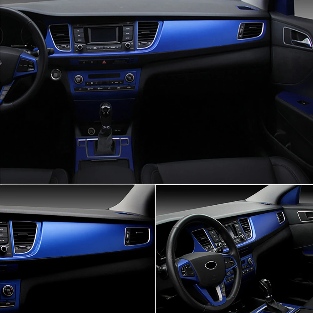  50*200cm Matte Chrome Vinyl Film Car Warp Sticker Decorative PVC Ice Film Sheet Auto Internal Exter