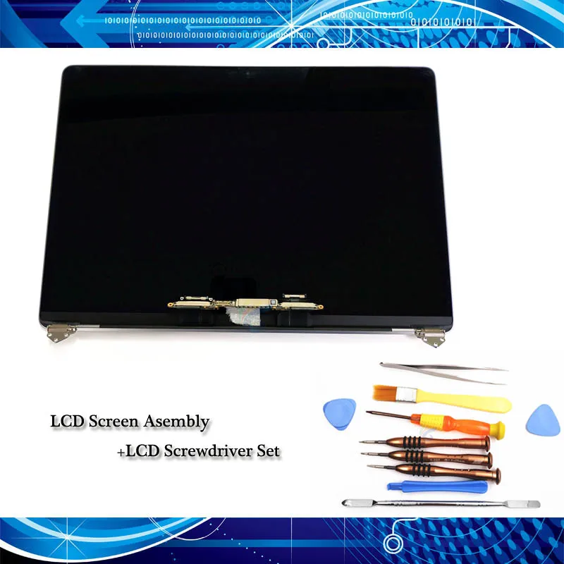 

Genuine New LCD Display Assembly + Screwdriver Set for Macbook Pro Retina 15.4" A1707 LCD LED Screen Grey/Silver EMC 3072 2016