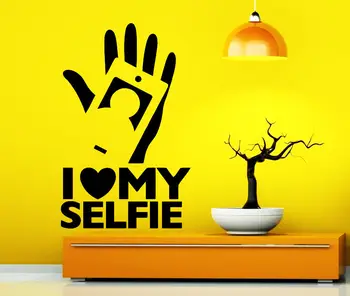 

Wall Decals Love My Selfie Photo Decal Vinyl Sticker Home Bedroom Decor
