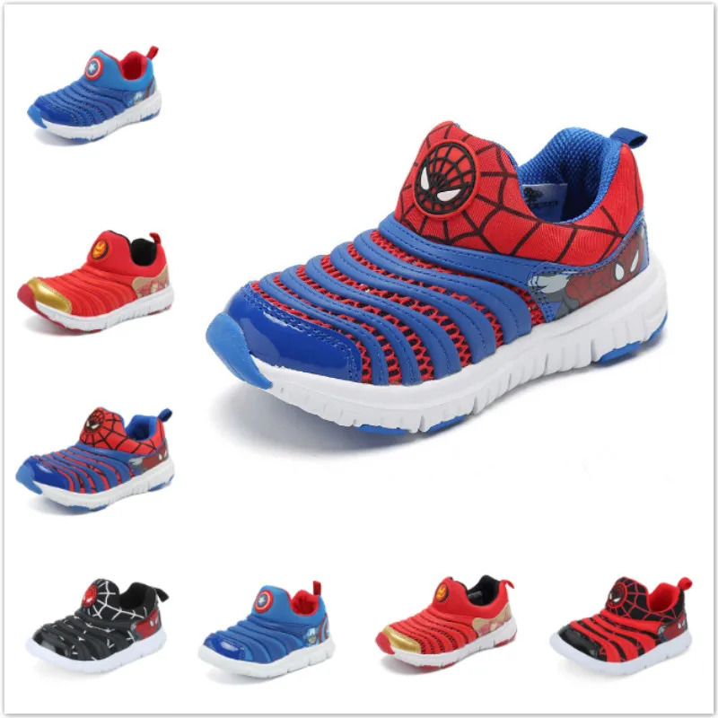 

Spring Children Casual Shoes Boy Tenis Girl Trainer Sport Shoes Kid Flats Breathable Spiderman Captain America Baby Boy Sneakers
