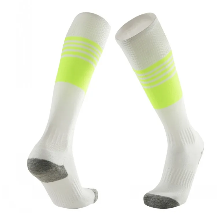 Дышащая новая Для мужчин толстые футбольные носки для бега носки для занятий Баскетболом, футболом Для женщин выше колена длинные велосипед волейбольный носок ноги носки чулки