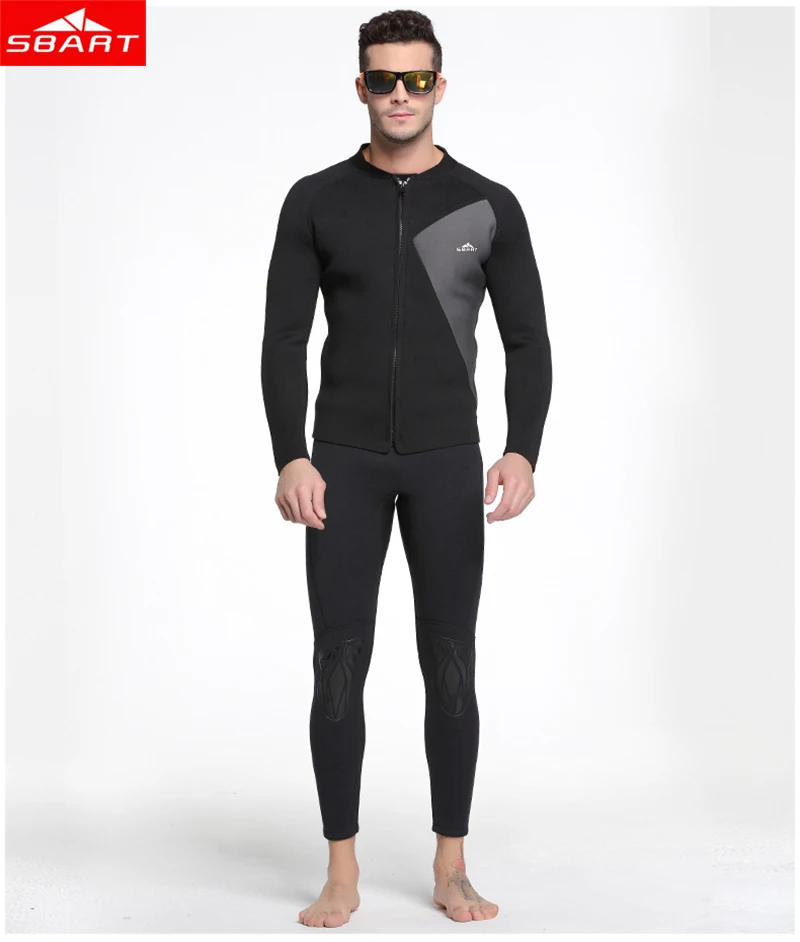 SBART 3 мм неопреновый мужской костюм для дайвинга, куртка для кайта, серфинга, виндсерфинга, теплая верхняя одежда, одежда для плавания, подводного плавания, подводной охоты, гидрокостюм