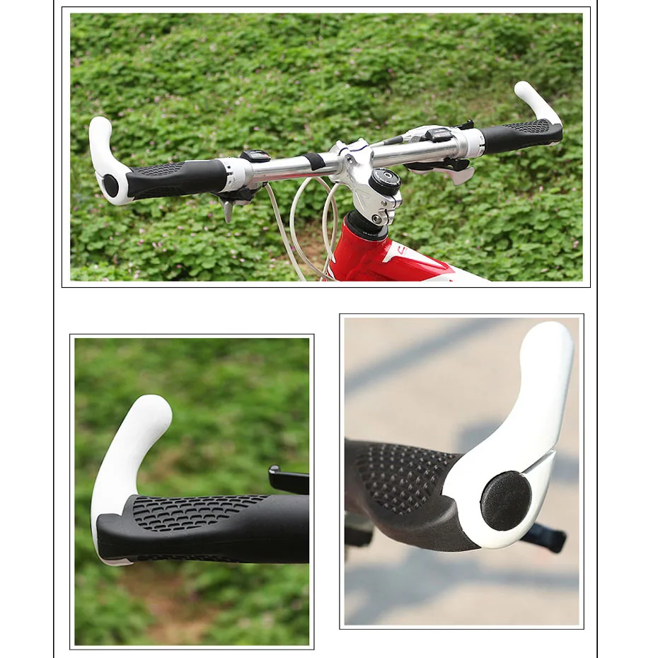 MTB руль ручка из алюминиевого сплава чехол для велосипеда тиски к ручке наборы гудок велосипедный руль противоскользящие ручки для велосипедного руля Резина 1 пара