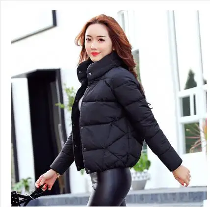 Новинка, зимняя женская куртка, модное пальто, куртки, пальто высокого качества, Повседневная теплая парка, одежда для женщин, хлопок, M-3XL, A870 - Цвет: black