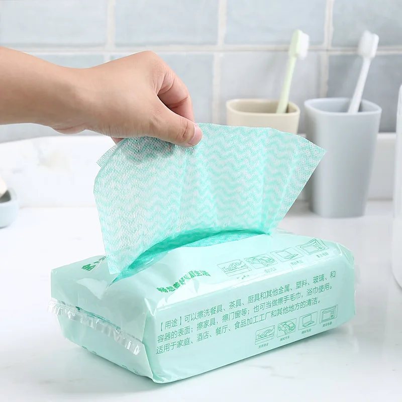 Впитывающая одноразовая Салфетка для уборки многофункциональная Нетканая тряпка для мытья посуды нежирные кухонные бытовые чистящие прокладки
