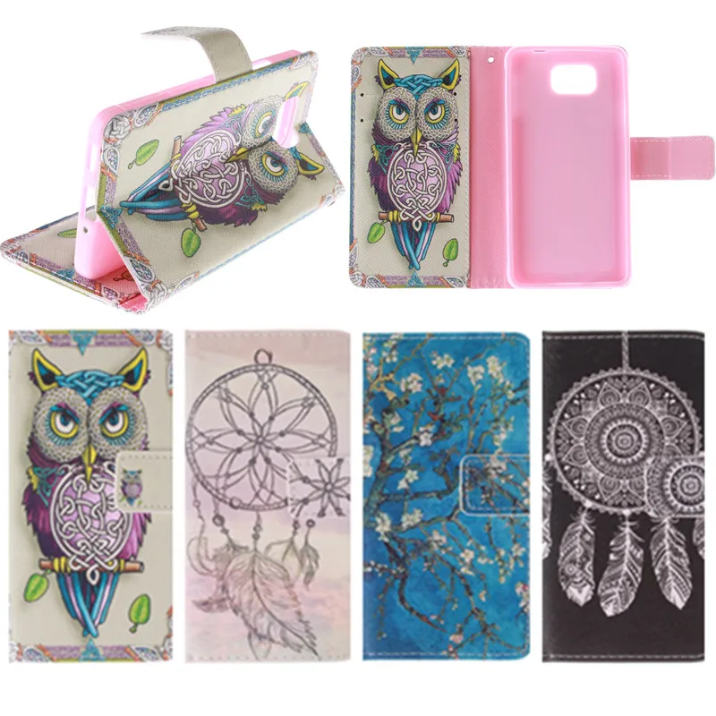 

Fashion Painted PU Leather Case for Samsung Galaxy Alpha G850 G850F SM-G850F Wallet Style Flip Stand Phone Bag Case Cover