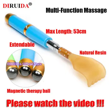 

Original Multifunction Extendable Massage Claw Tool With Magnetic Ball Back Scraper Massager Stainless Steel Stop Itching Tool