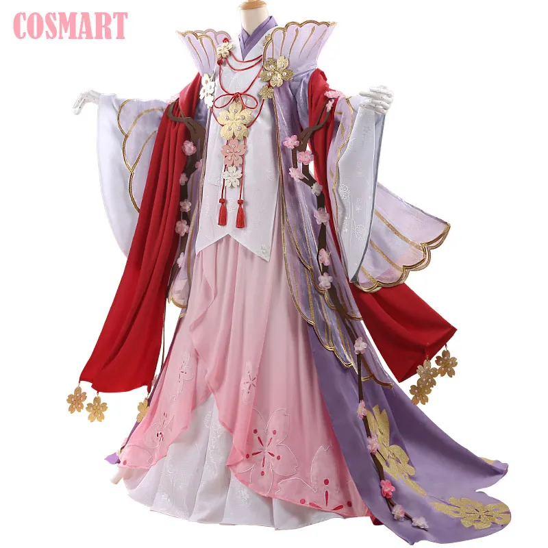 

[Pre-sale] Hot Game Onmyoji SR Sakura Gorgeous Ying Huayao New Skin Kimono Cosplay Costume Uniform Halloween costume for Women N