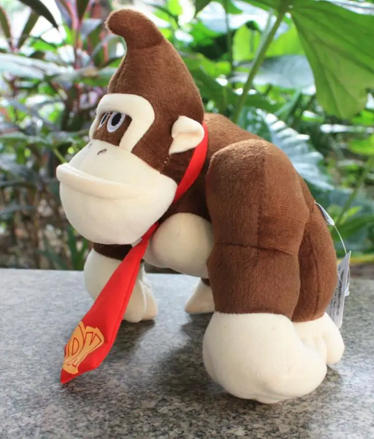 5PCS Lot Free Shipping Super Mario Bros Monkey Donkey Kong Plush Toys Stuffed Dolls Kids Toys