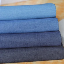 Хлопок, летняя Мягкая джинсовая одежда для малышей, тонкая ткань, Однотонная юбка, рубашка, одежда метров Ширина 1,5* длина 1 м, R152