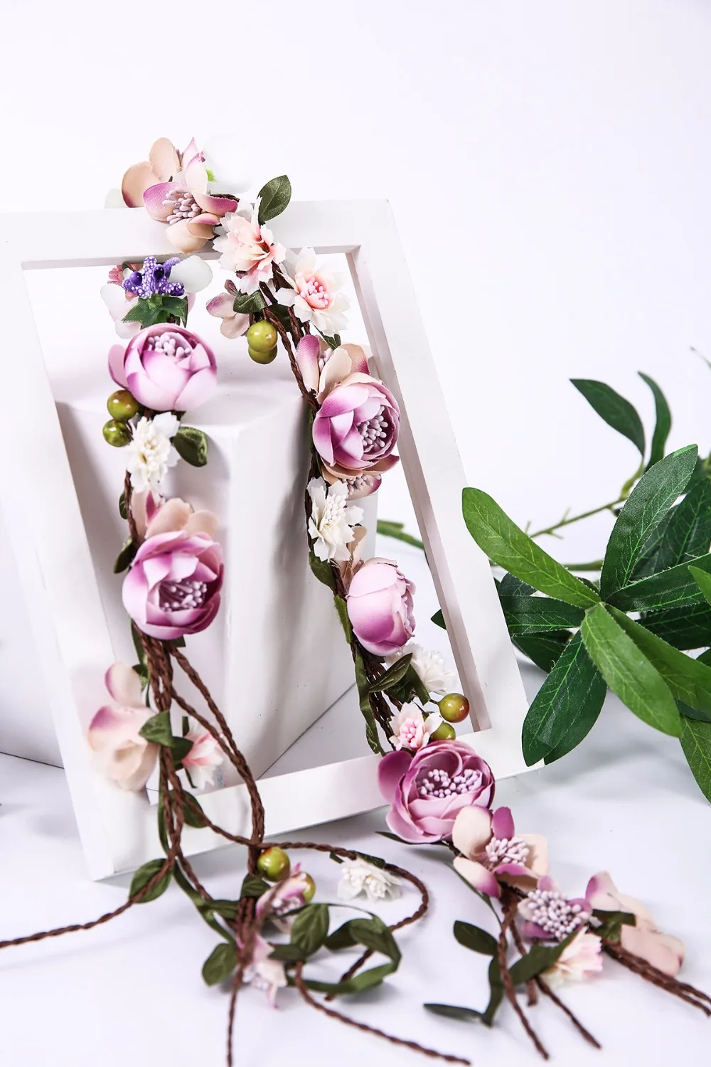 Flower Crown Wedding Bride Bridesmaid Hair Accessories Girls Flower Wreath Headband Floral Garlands Women Headdress Ornaments Women S Hair Accessories Aliexpress