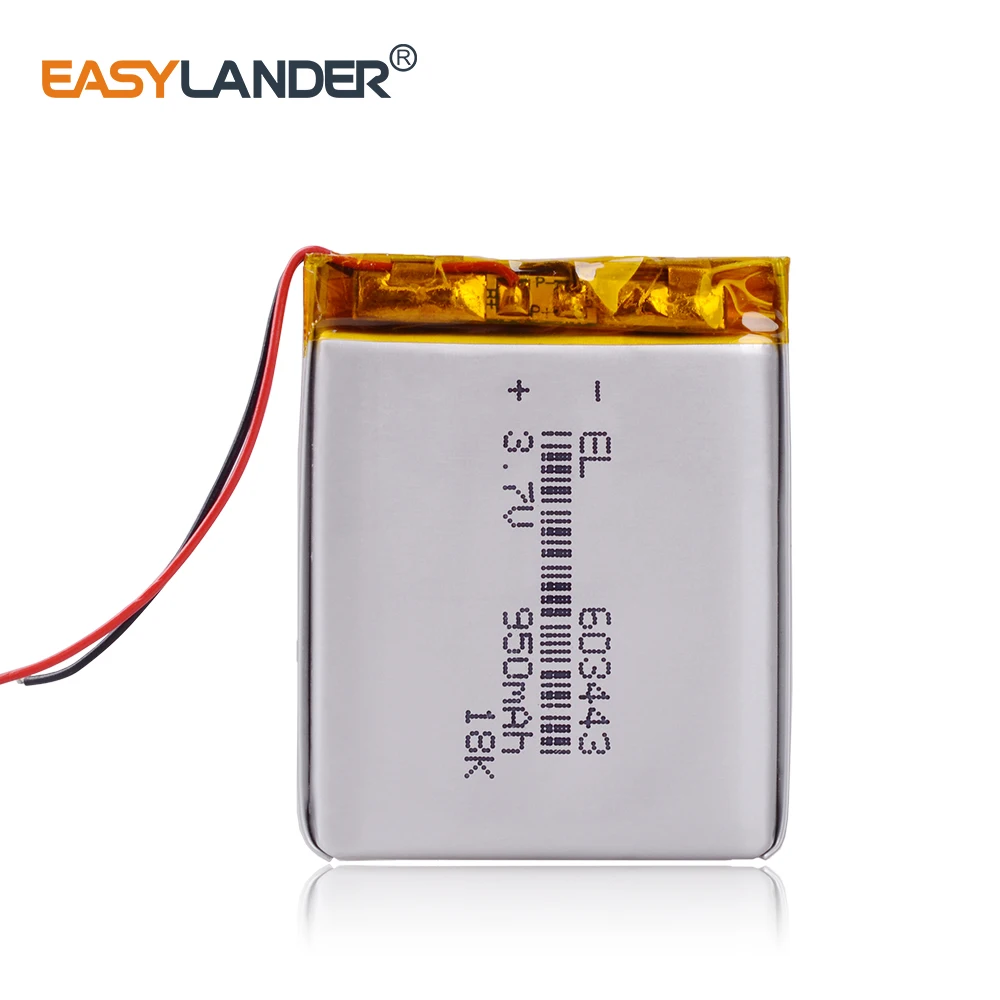 3 7 V 950mAh 603443 литий полимерный ионный аккумулятор для Mp3 MP4 GPS power bank электронная DVD