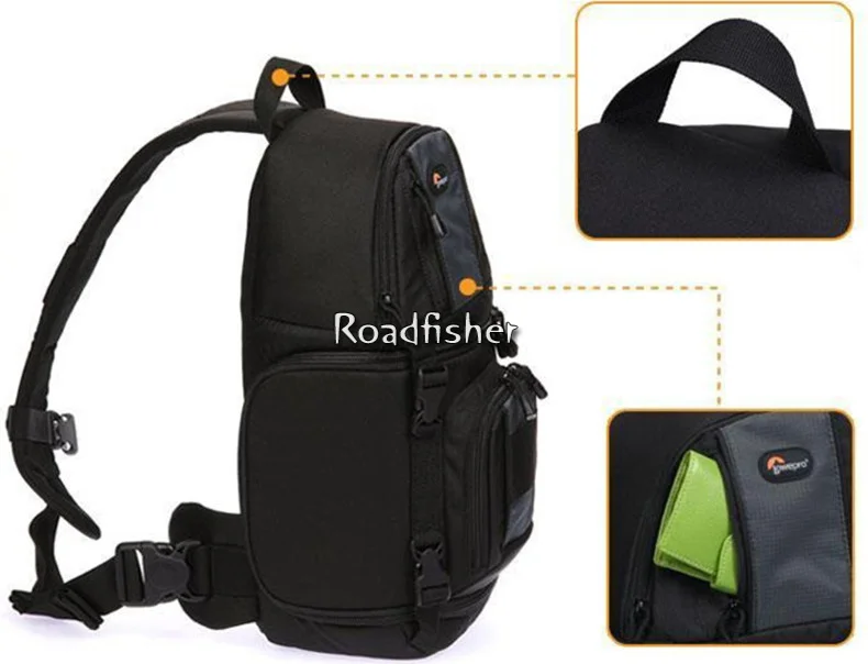 Roadfisher полиэфирная водостойкая Сумка-Рогатка 200 AW DSLR камера слинг сумки на плечо с любой погодой Чехол черный цвет