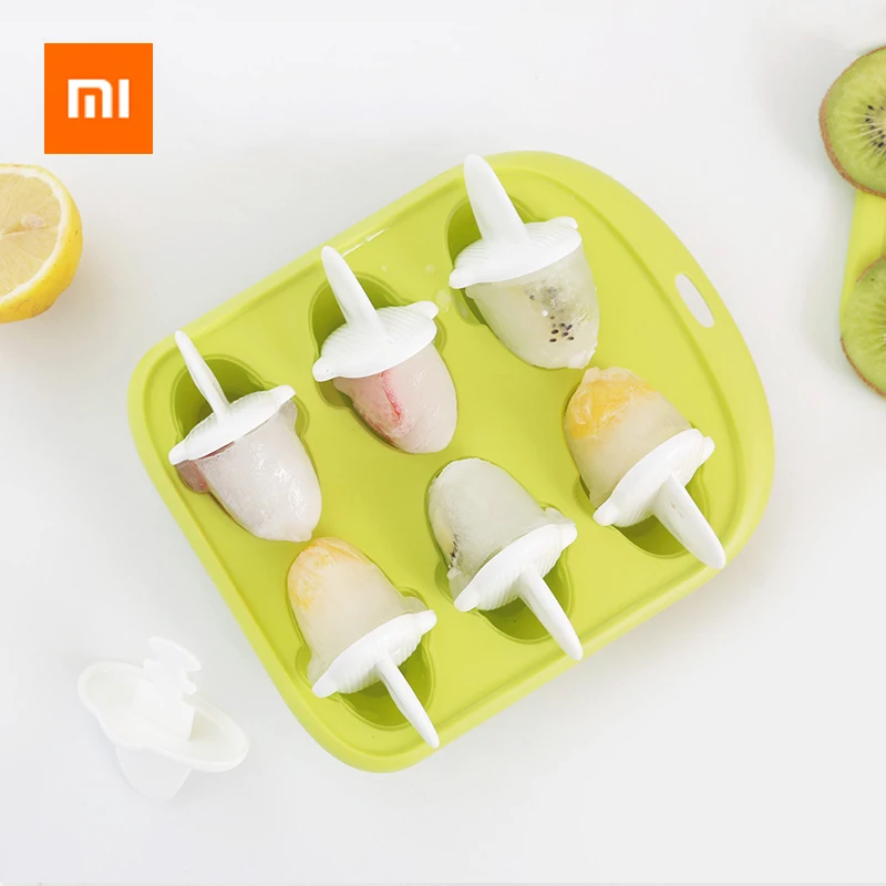 

Xiaomi 6 Grids Food Grade Icy Tray Cute Whale Shape Ice Cream Popsicle Mold Creative Small Fruit Ice Cube Maker For Kitchen