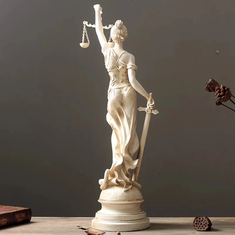  Greek Mythology Goddess Justice Goddess Victory Libra Retro Decorative Resin Handicraft Living Room - 33044520426