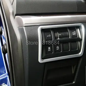 

For Subaru Outback 2015 2016 ABS Chrome Multiple Button Matte Frame Cover Inner Door Window Switch Panel Trim Auto Parts 1pc/set