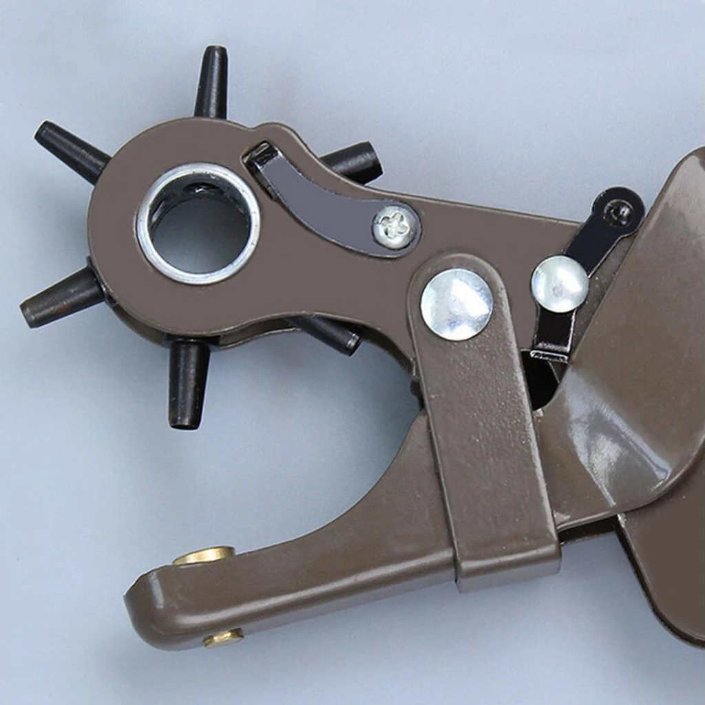 Heavy Duty Rotary Leather Hole Punch Set for Belts Watch Band Straps Collars